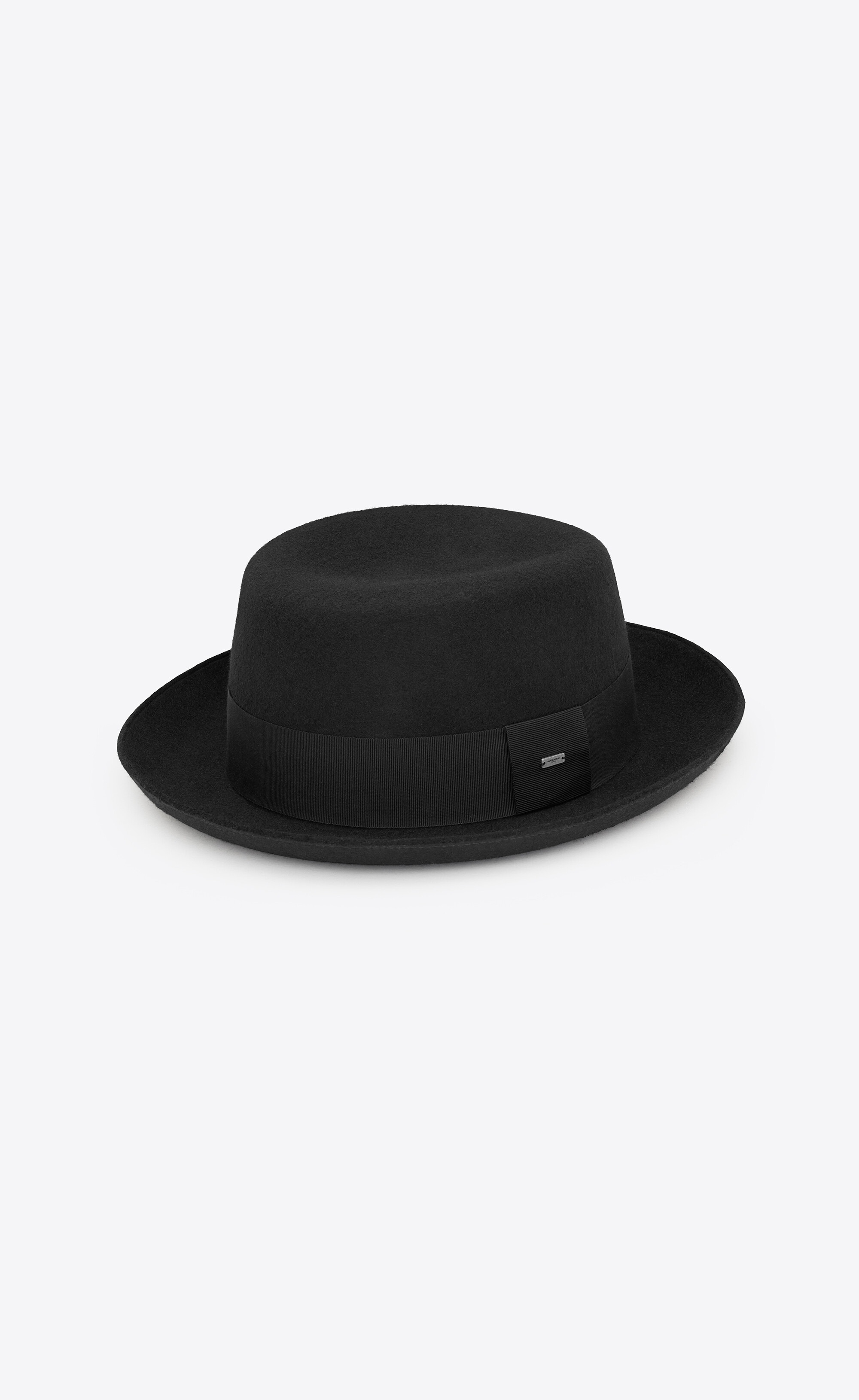 SAINT LAURENT trilby hat in wool felt | ysl | REVERSIBLE