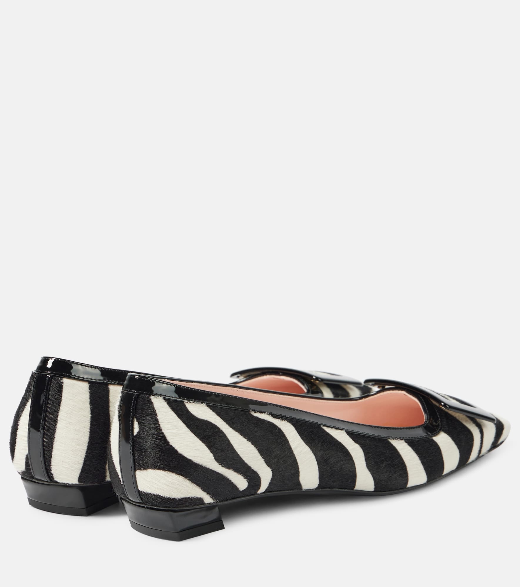 Belle Vivier calf hair ballet flats - 2