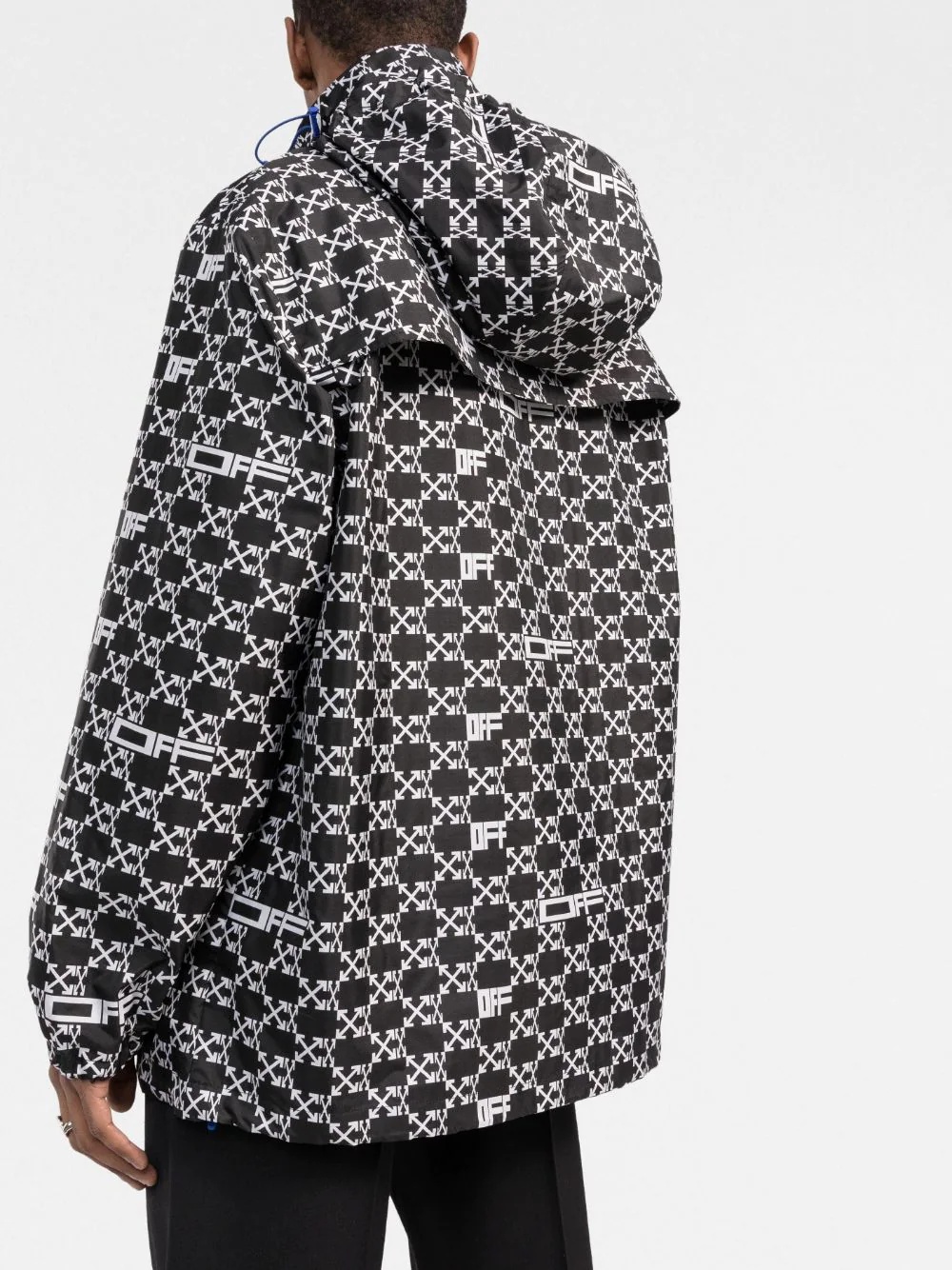all-over logo windbreaker - 3
