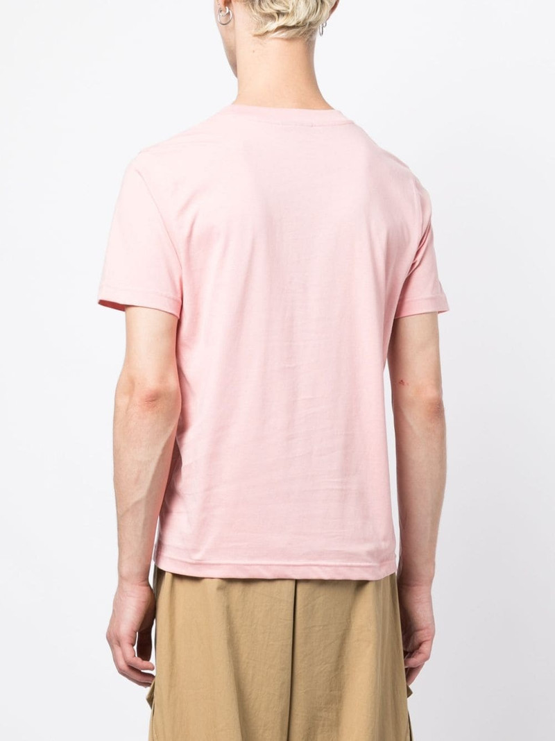 flocked-logo organic cotton T-shirt 4