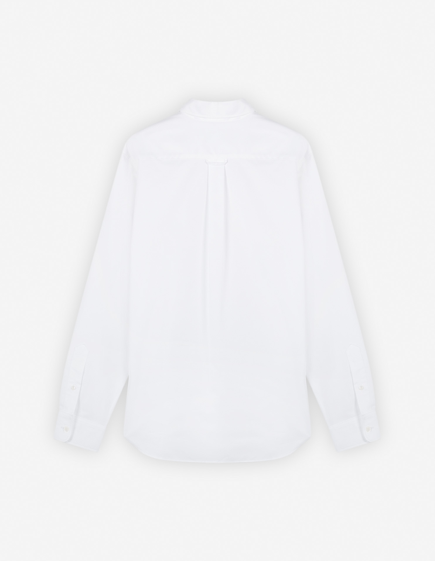 BUTTON DOWN CLASSIC SHIRT WITH INSTITUTIONAL FOX HEAD PATCH IN OXFORD - 7