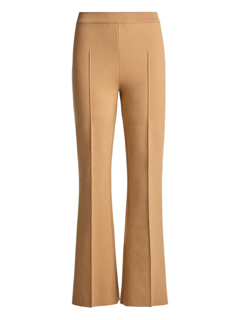 Kick geometric-pattern flared trousers - 1