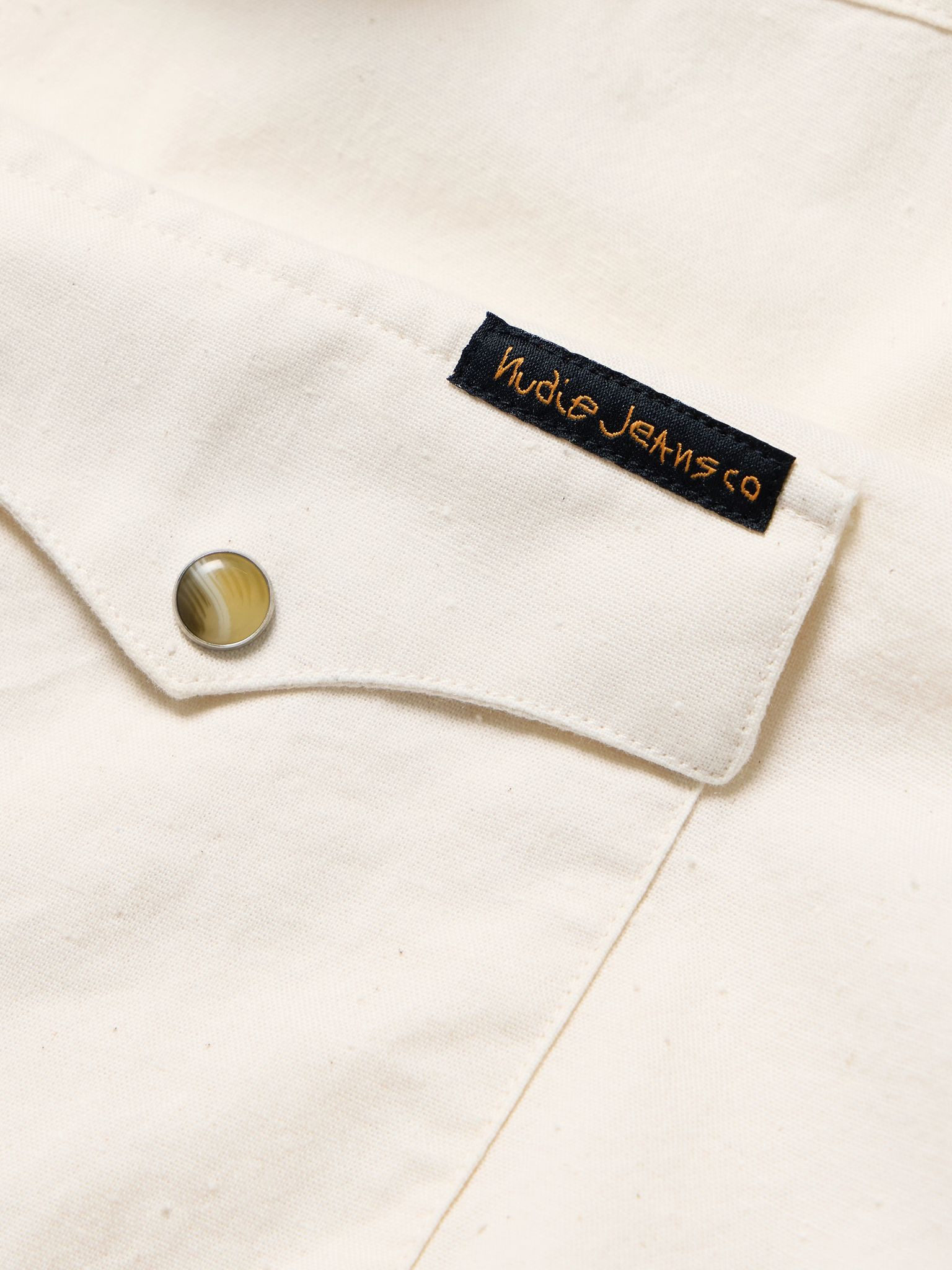 George Cotton-Chambray Shirt Ecru - 4