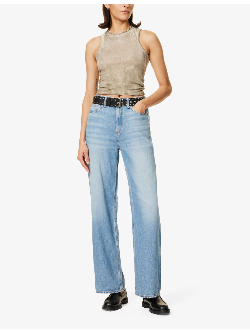Logan wide-leg mid-rise jeans - 2