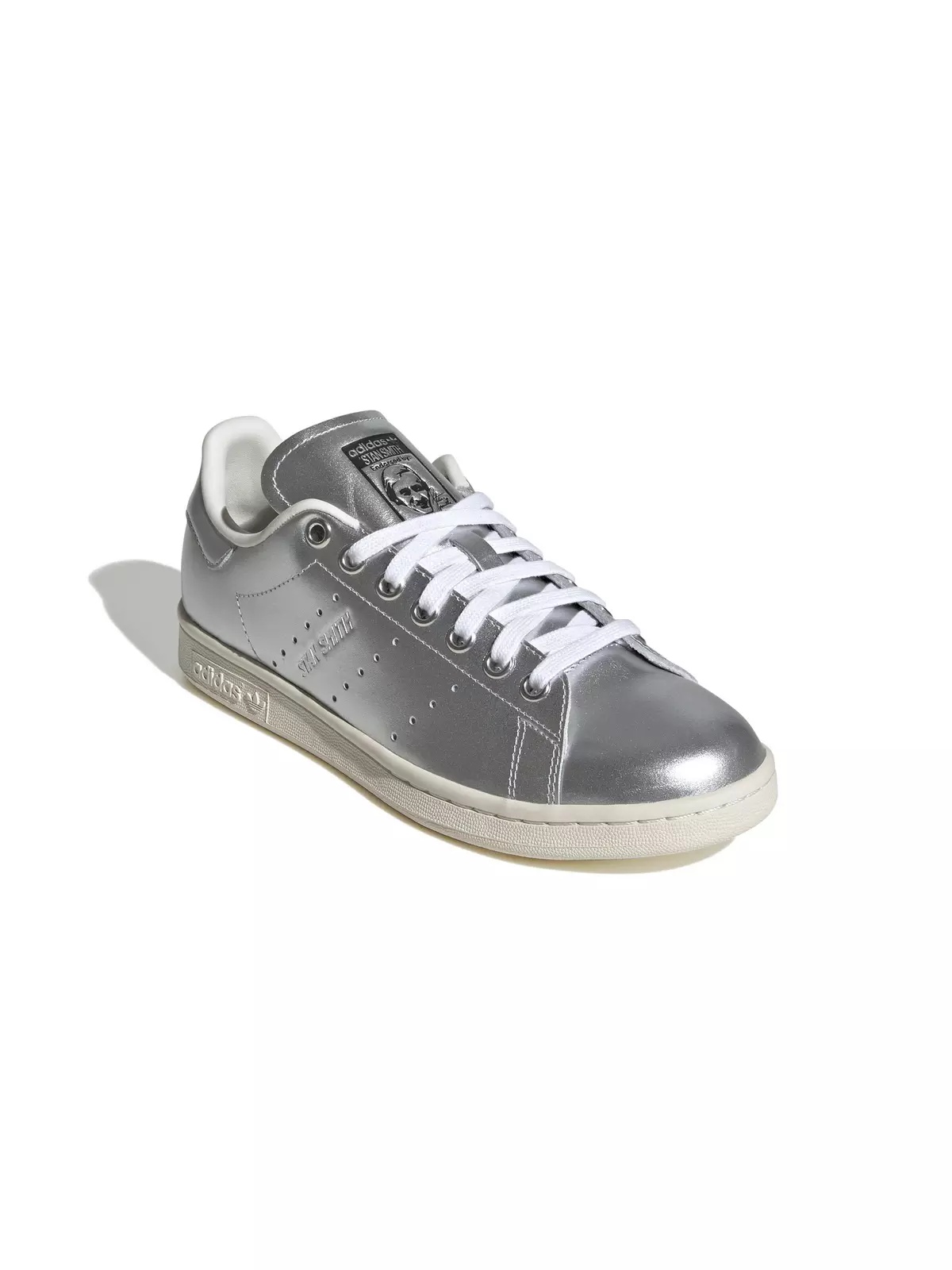 Originals Stan Smith "Silver Metallic/Silver Metallic/Core Black" Women's Shoe - 3