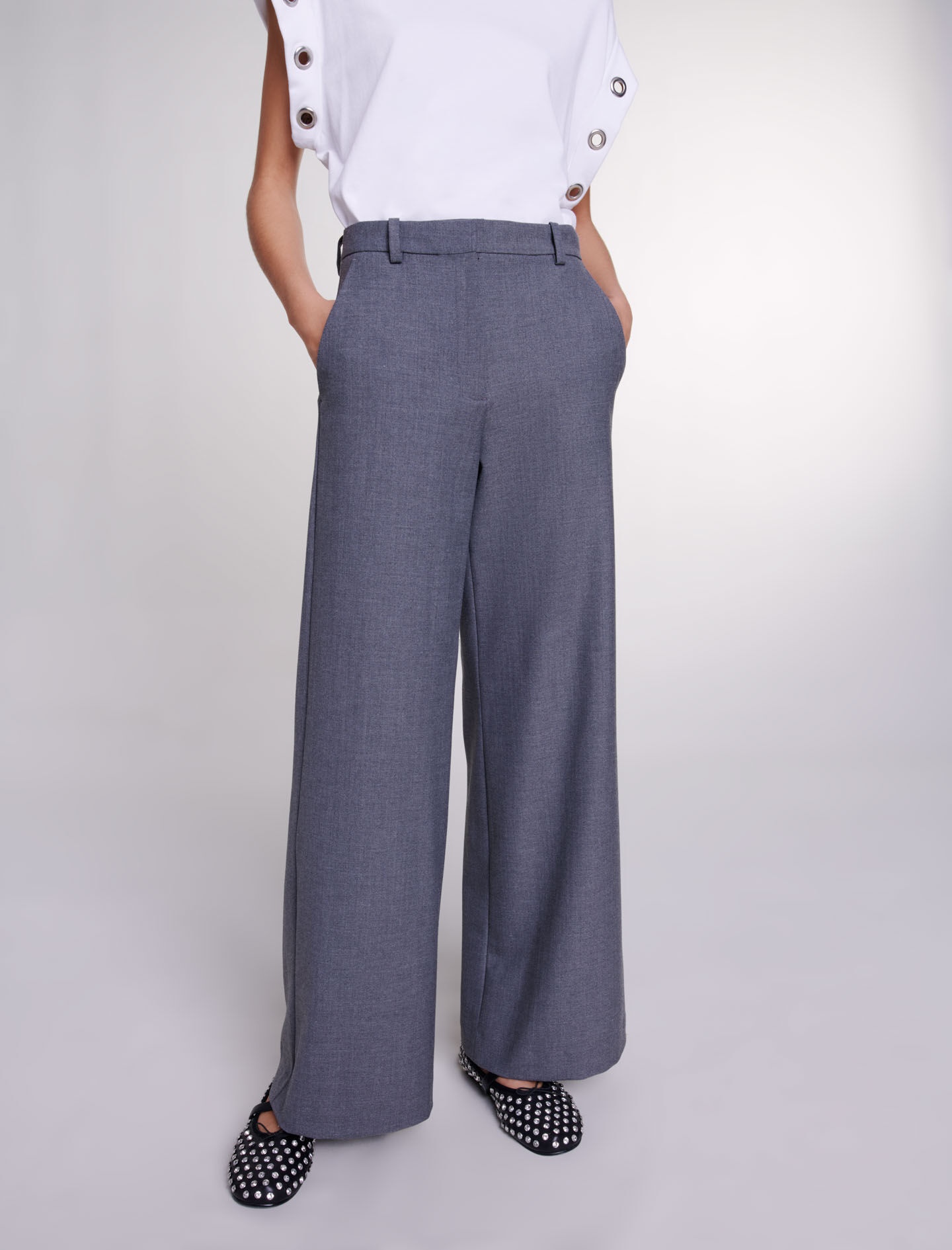Wide-leg trousers - 6