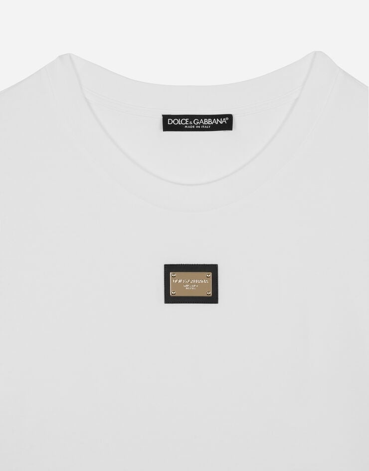 Jersey T-shirt with DG logo tag - 3
