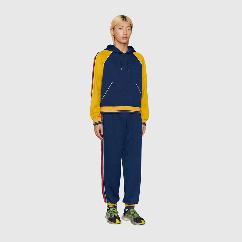 GUCCI GG jacquard hooded sweatshirt outlook