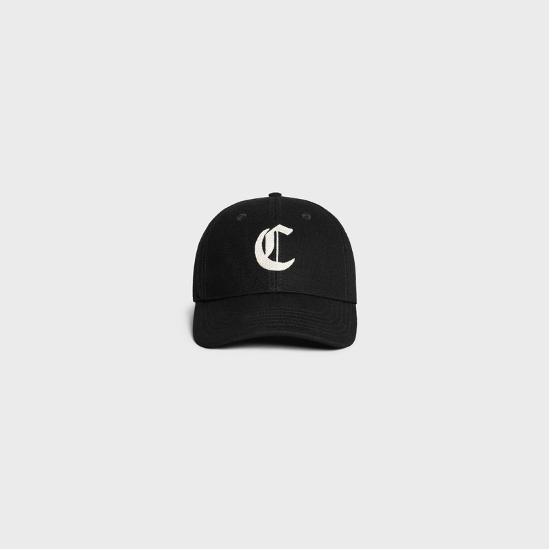 CELINE troubadour baseball cap in flannel outlook