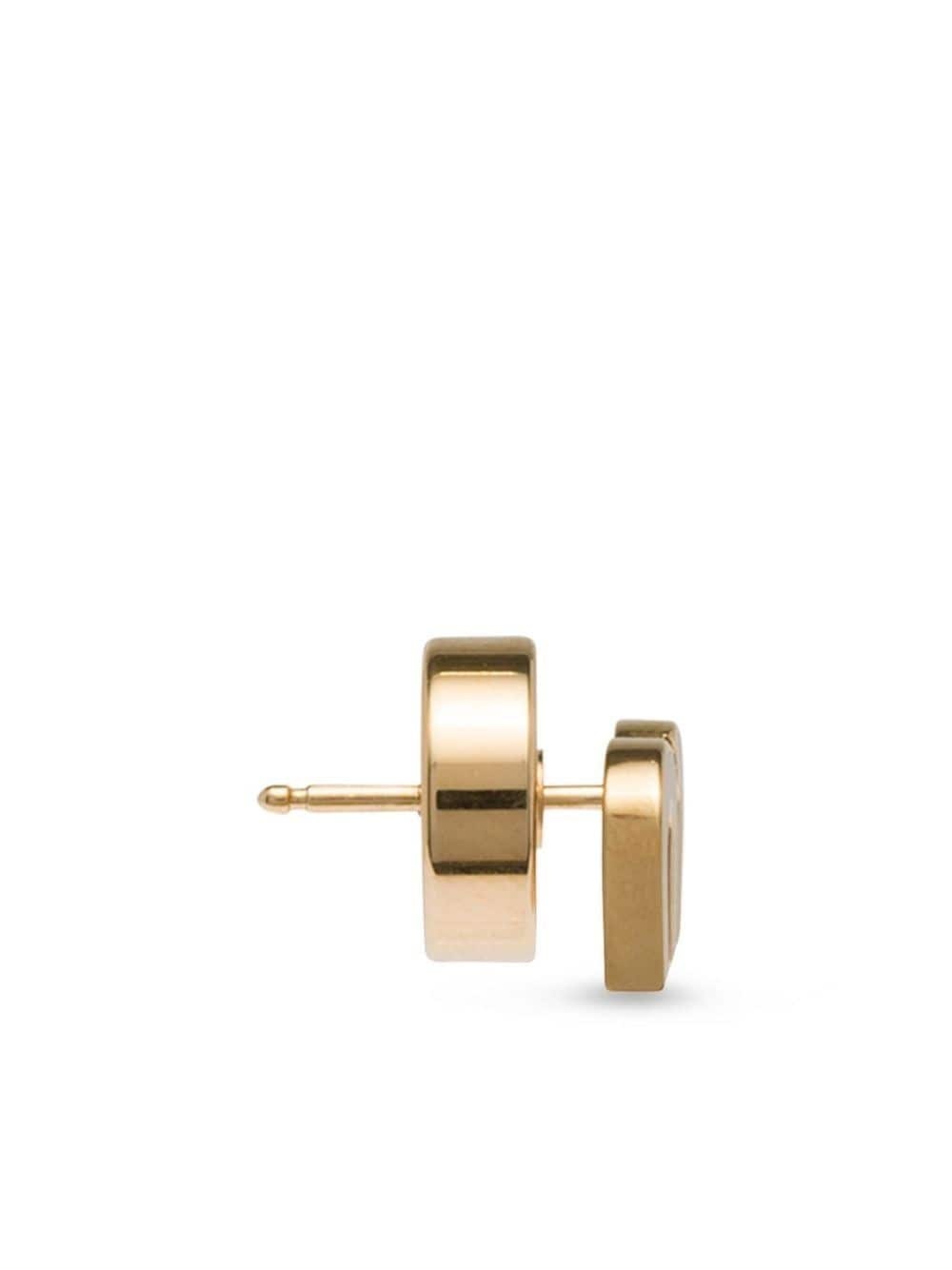monogram stud earrings - 3