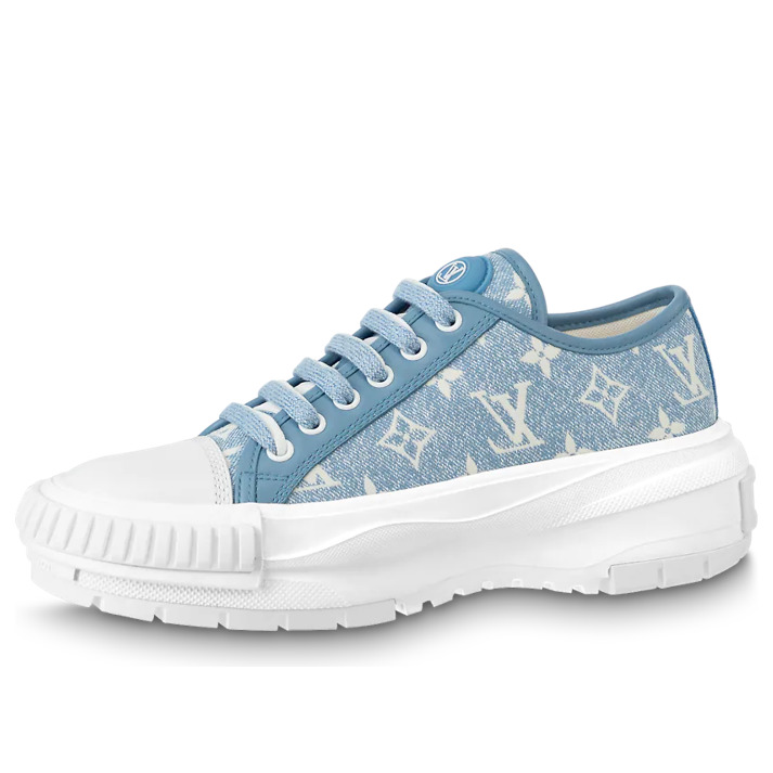 (WMNS) LOUIS VUITTON Squad Sneakers 'Blue Monogram' 1AB19K - 1