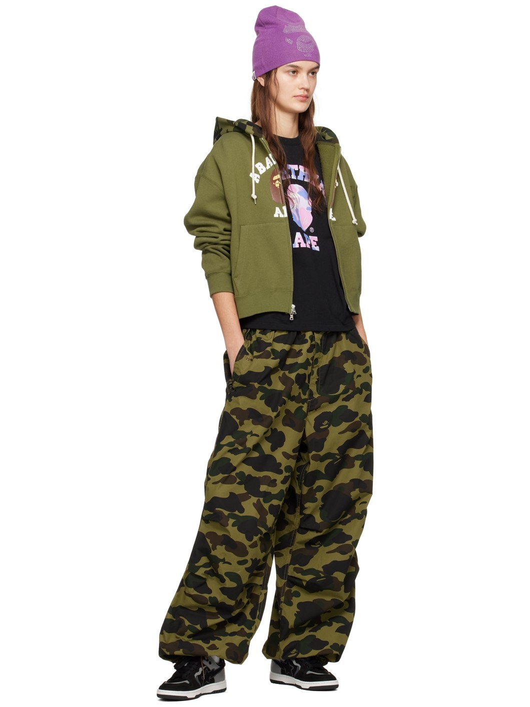 Khaki 1st Camo Cargo Pants - 4