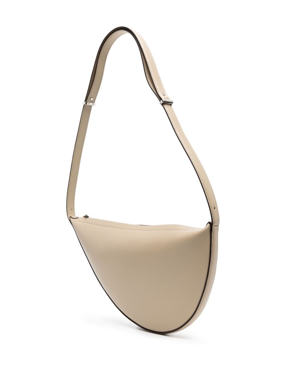 Scooped sling leather shoulder bag - 3