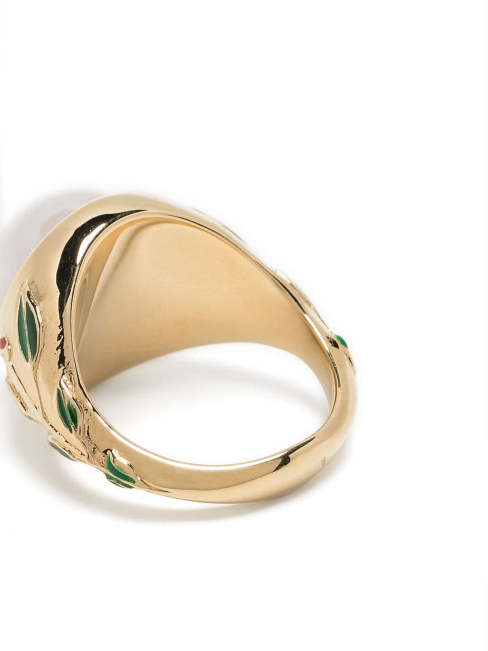 pearl signet ring - 3