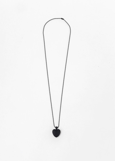 Chrome Hearts Black Resin Heart Necklace outlook