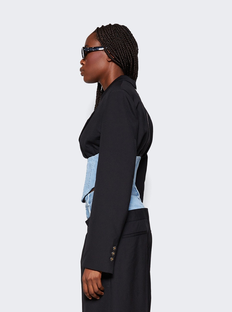 Float Corset Blazer Black and Blue 4