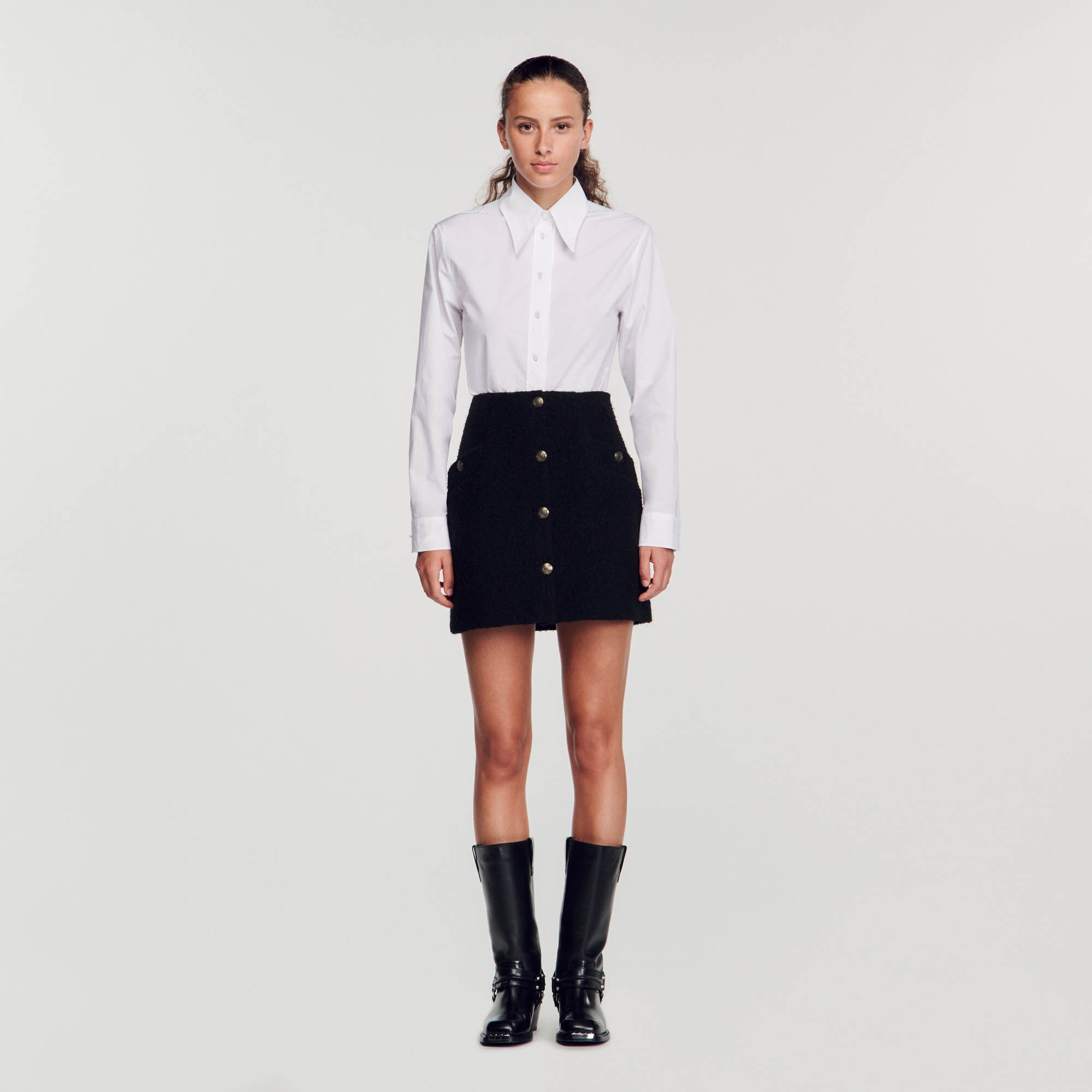 SHORT SKIRT WITH BUTTONS - 3