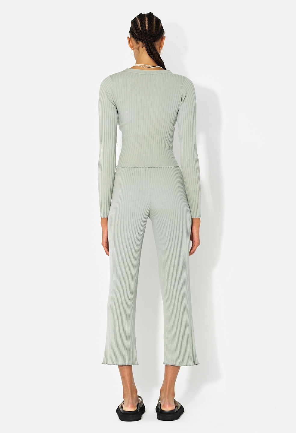 GINZA RIB CROPPED PANT - 3