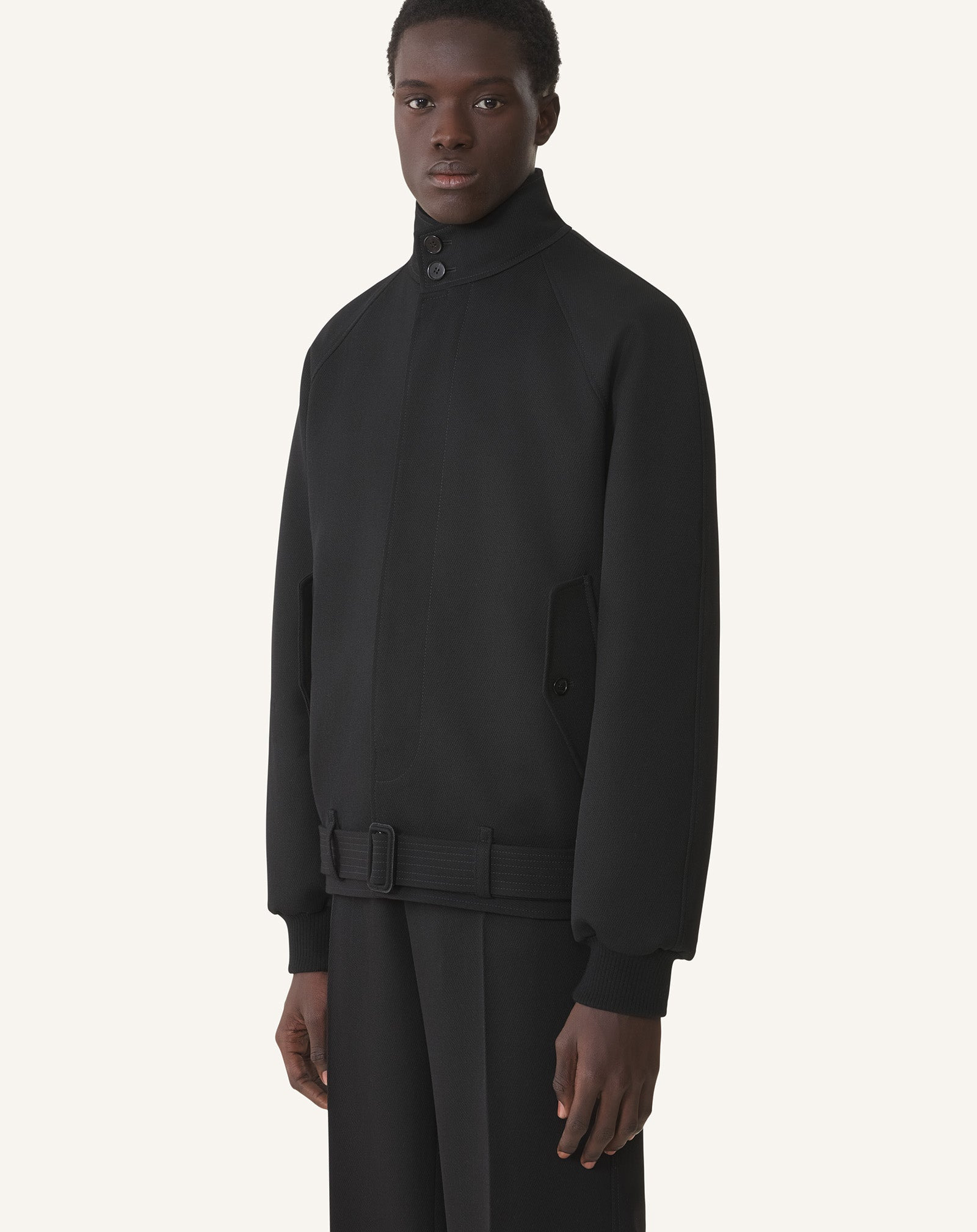 STAND COLLAR JACKET - 3