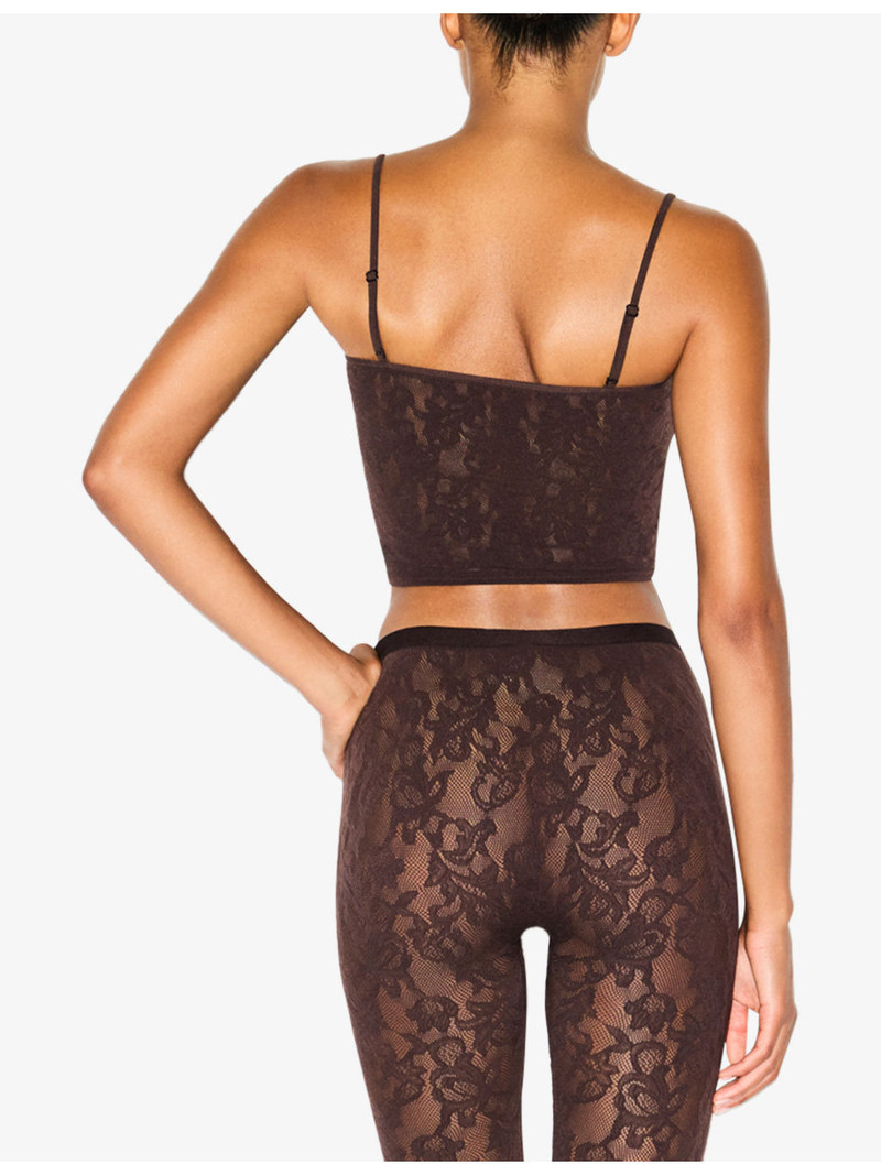 Knit Lace Cropped Cami Top 4