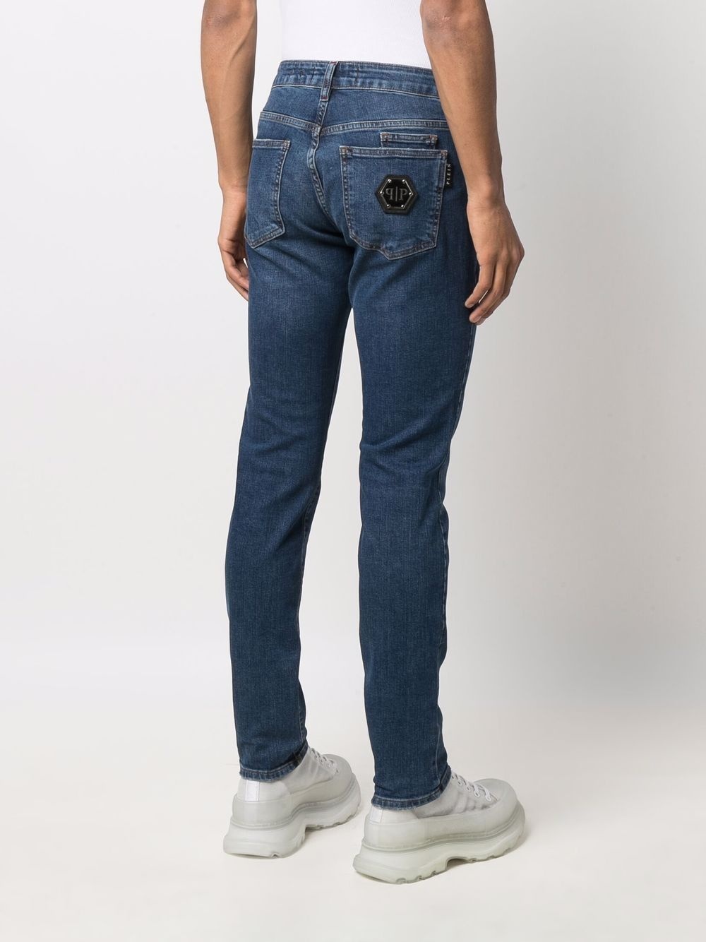 mid-rise slim-cut jeans - 4