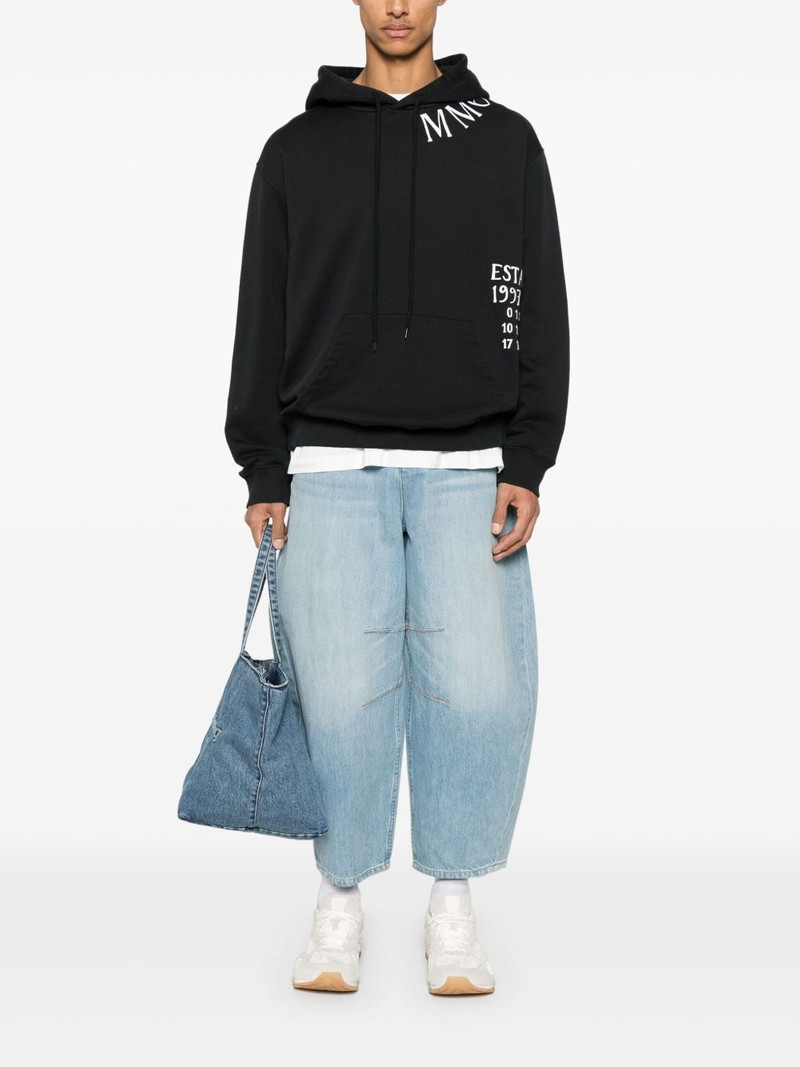MM6 Maison Margiela numbers-print hoodie outlook
