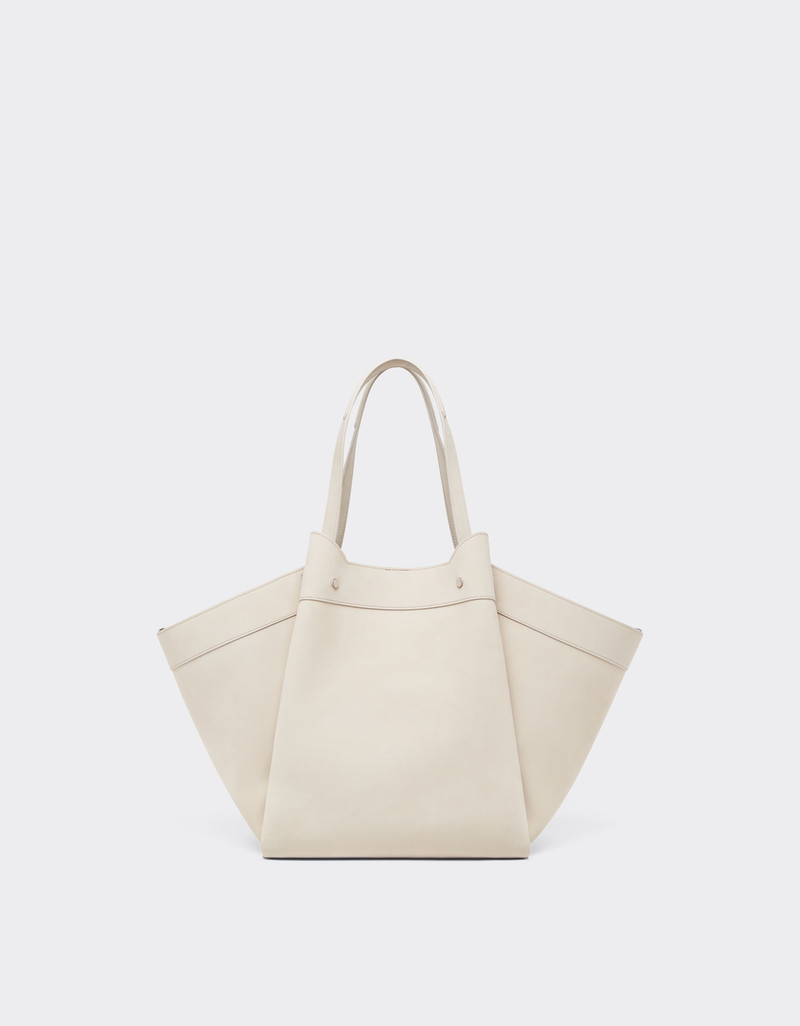 Large tote bag in nubuck leather 5