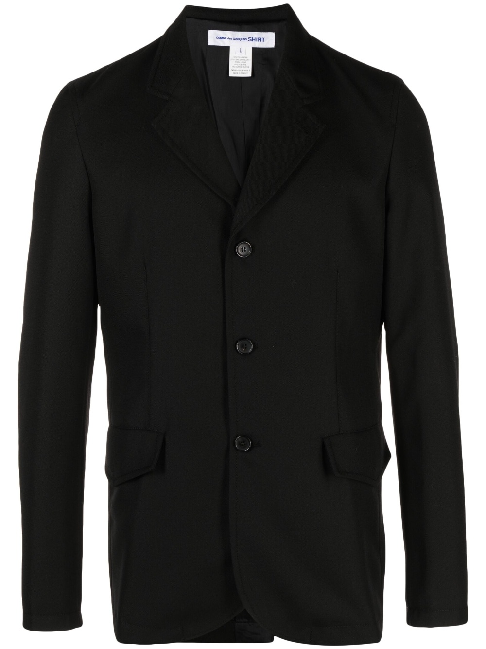 notched single-breasted blazer - 1
