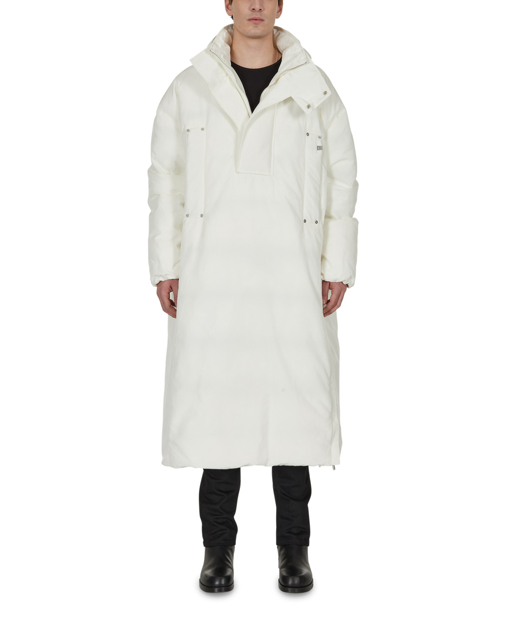 NYLON PULLOVER PUFFER COAT - 2