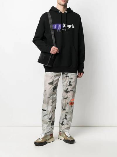 Palm Angels logo-print hoodie outlook