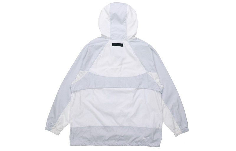 Nike Nike Sportwear Retro Colorblock Loose Half Zipper hooded Pullover Woven Jacket White BV5386-100 outlook