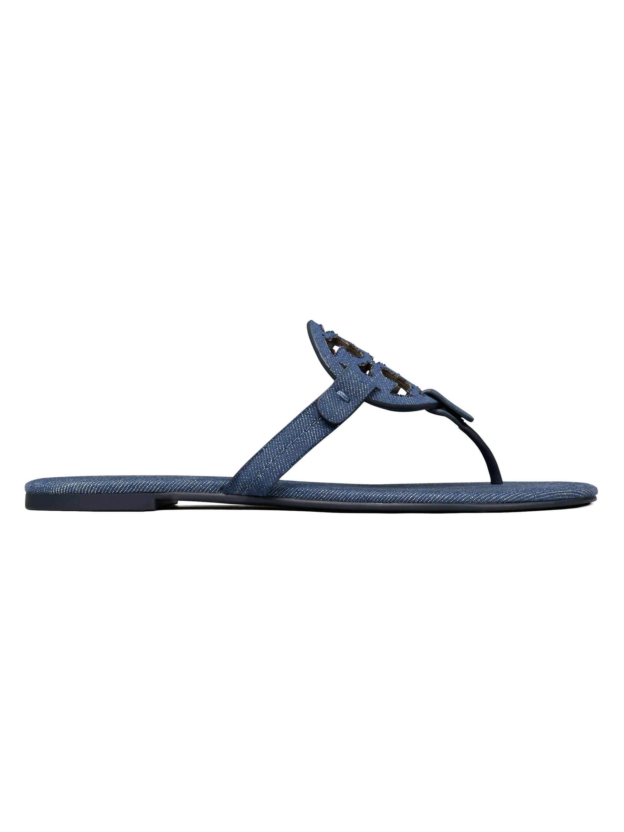 Women's Miller Cotton Denim Flat Sandals - Denim Dusk - 1