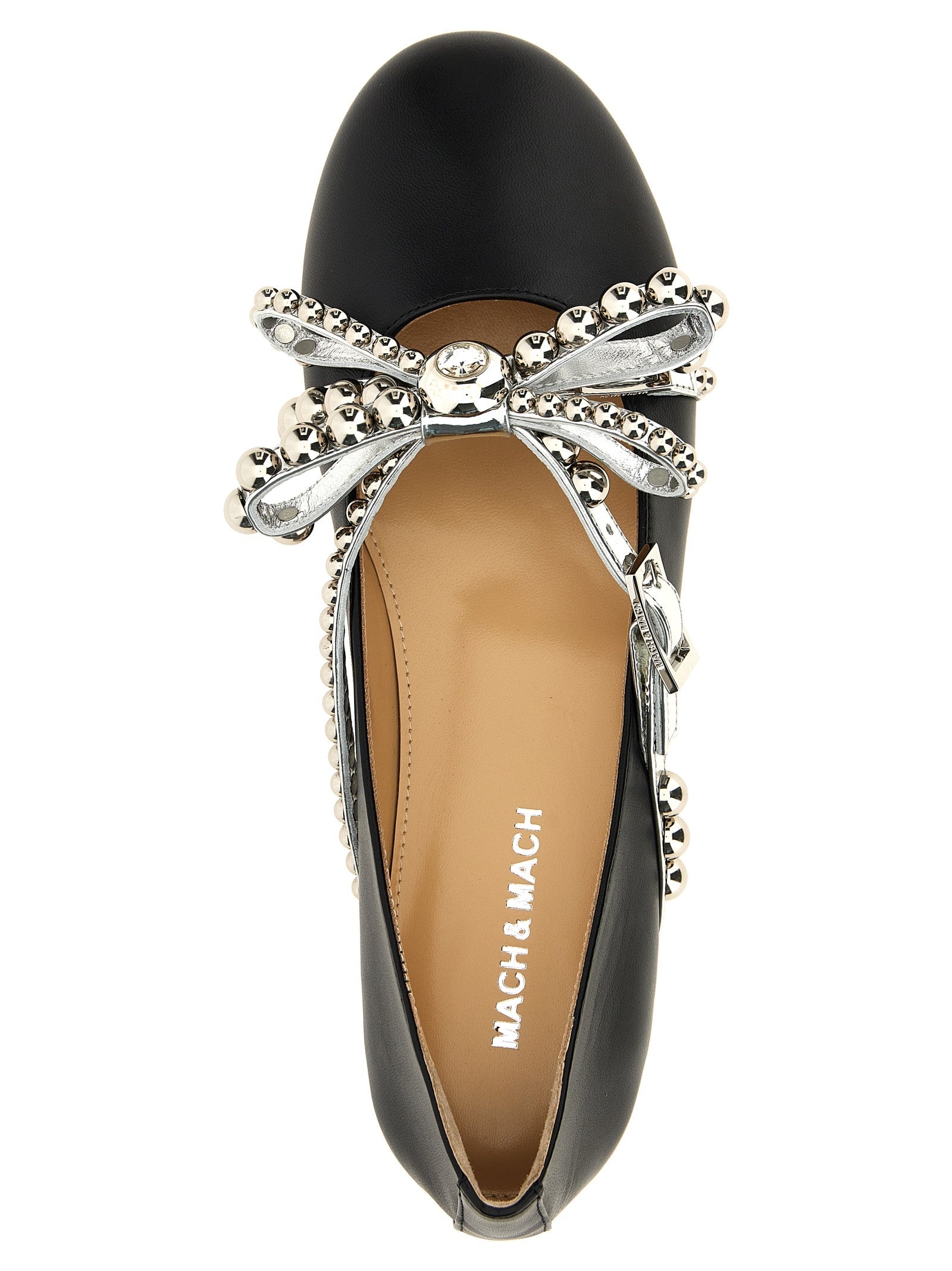Mach & Mach Women 'Crystal Studs' Ballet Flats - 4