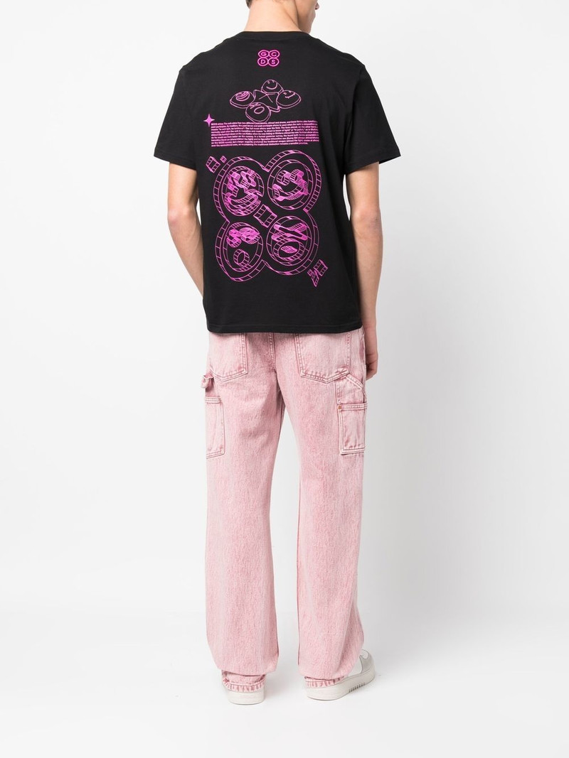 GCDS graphic-print cotton T-shirt outlook