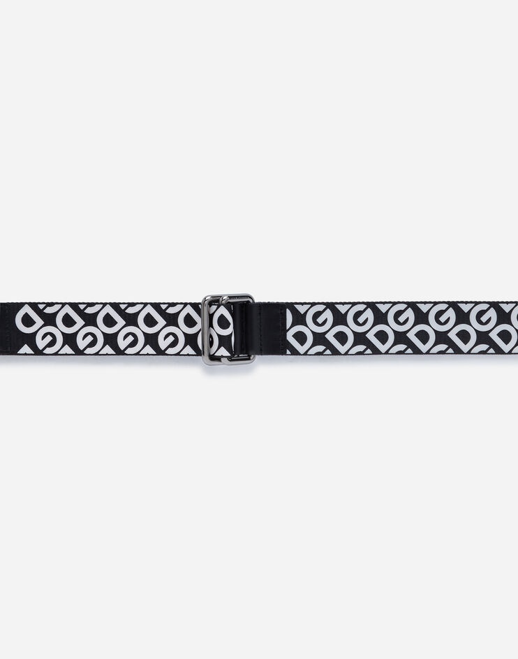 Tape belt with all-over logo - 3