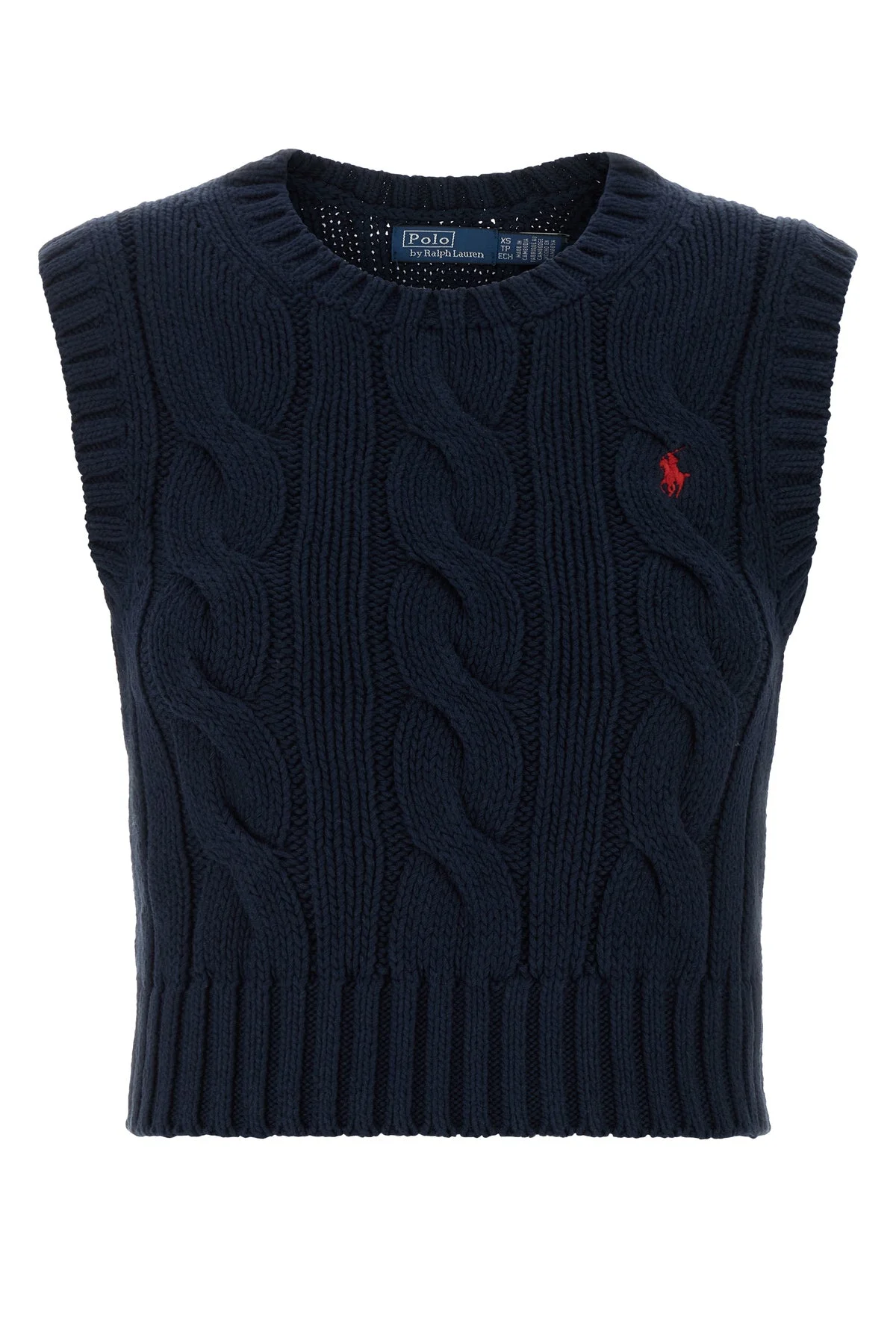 Midnight blue cotton vest - 1