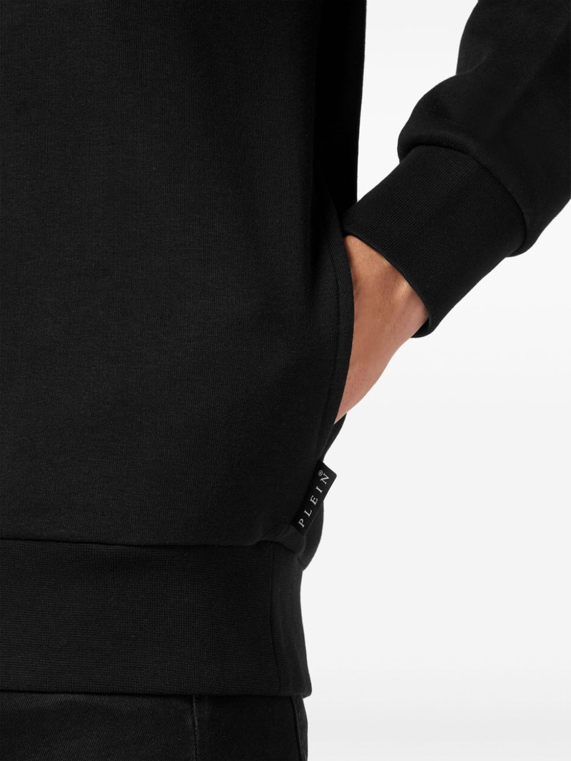 embellished logo-print hoodie 5