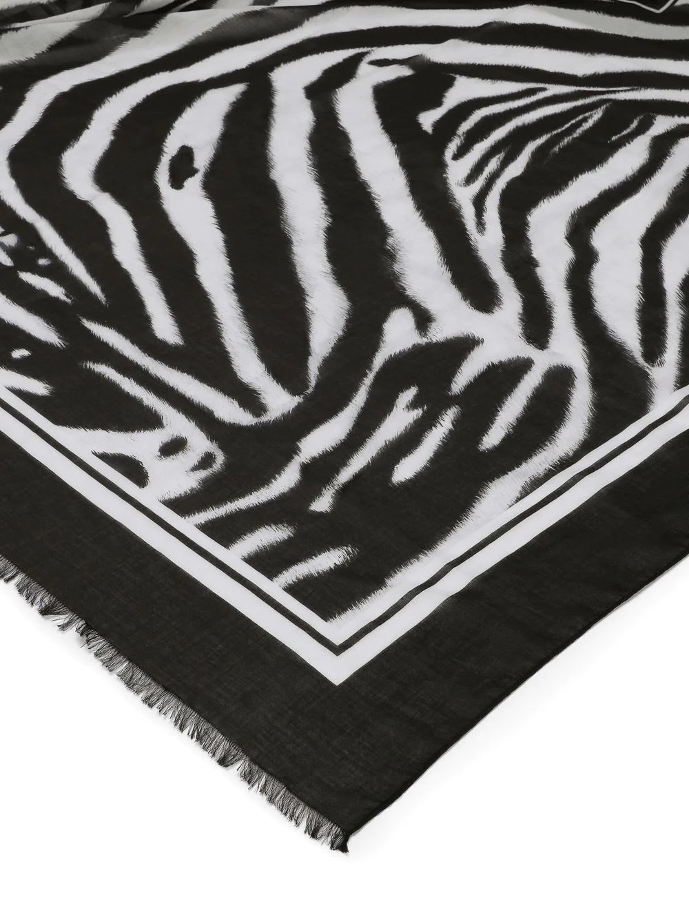 zebra-print sarong scarf - 3