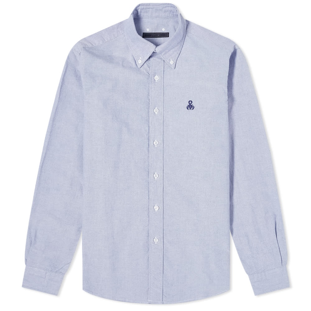 SOPHNET. Panelled Sleeve Button Down Shirt - 1