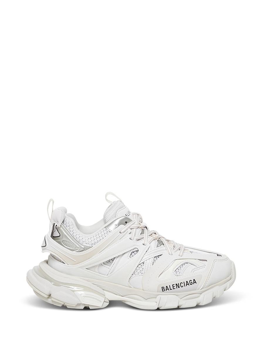 WHITE TRACK MESH AND NYLON SNEAKERS WOMAN BALENCIAGA - 1