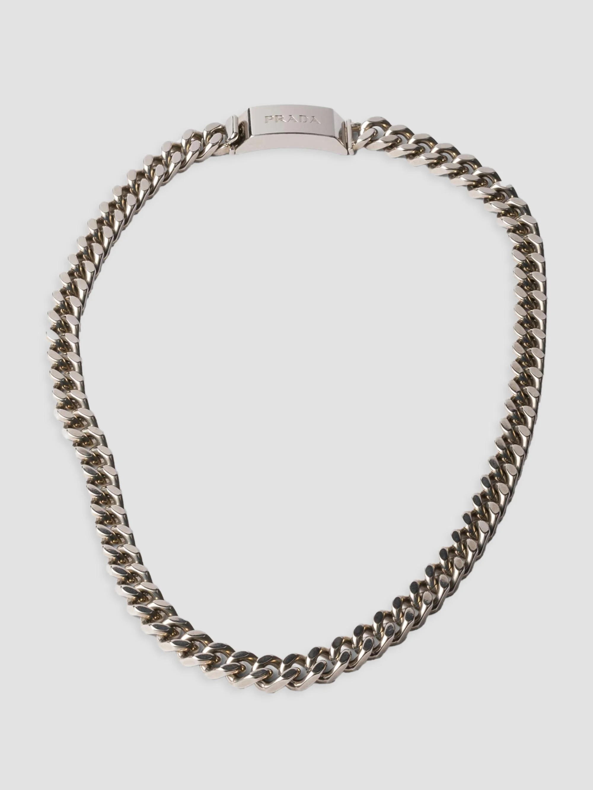 Men's Sterling Silver Chain Necklace - Silver - 1