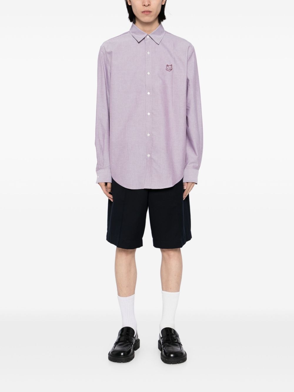 Fox Head-embroidered shirt - 2
