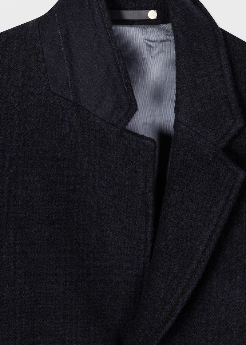 Paul Smith Textured Check Wool-Blend Overcoat outlook