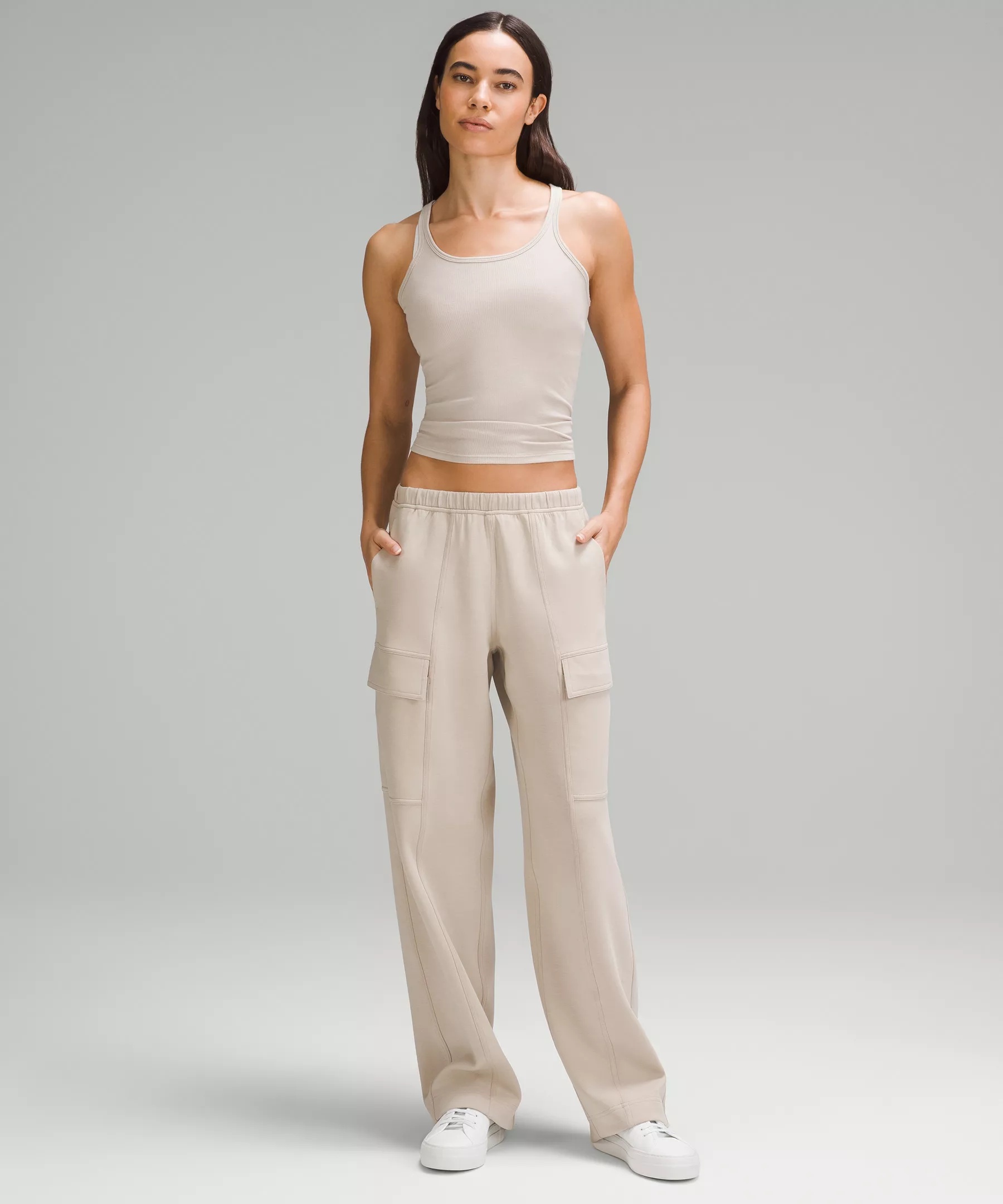 Cotton-Blend Double-Knit Mid-Rise Cargo Pant - 2