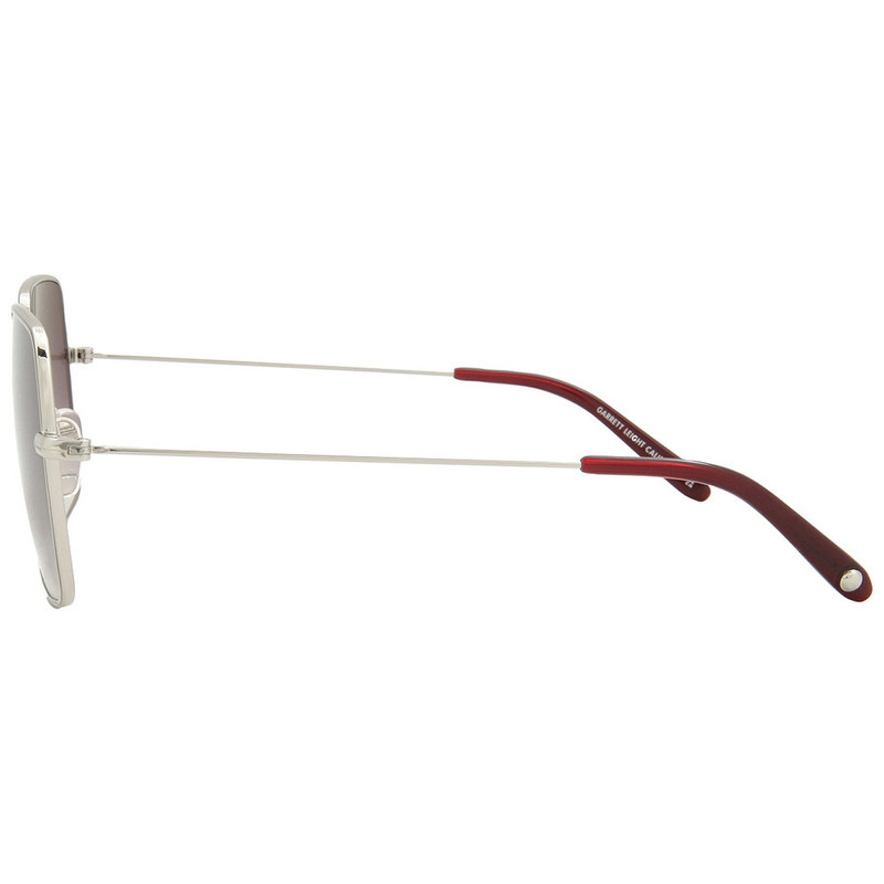 Garrett Leight MEADOW SUN Waning Moon Gradient Square Ladies Sunglasses 4067 SV-BAR/WMNG 56 4