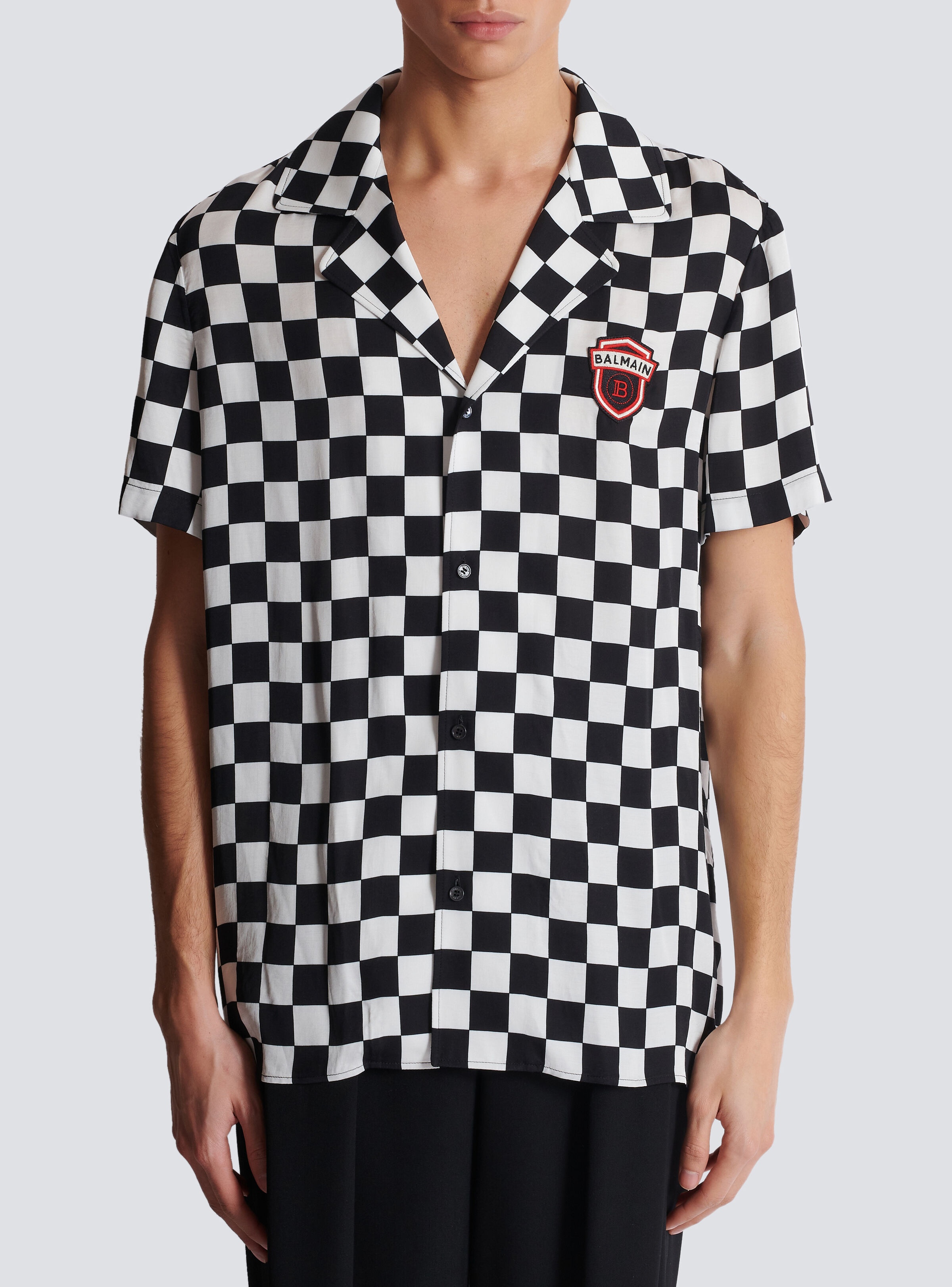 Satin Balmain Racing pyjama shirt - 5