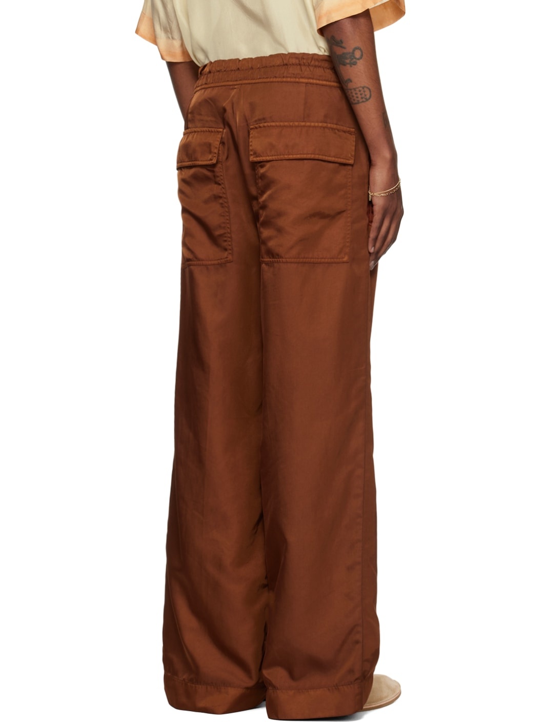 Brown Overdyed Trousers - 3