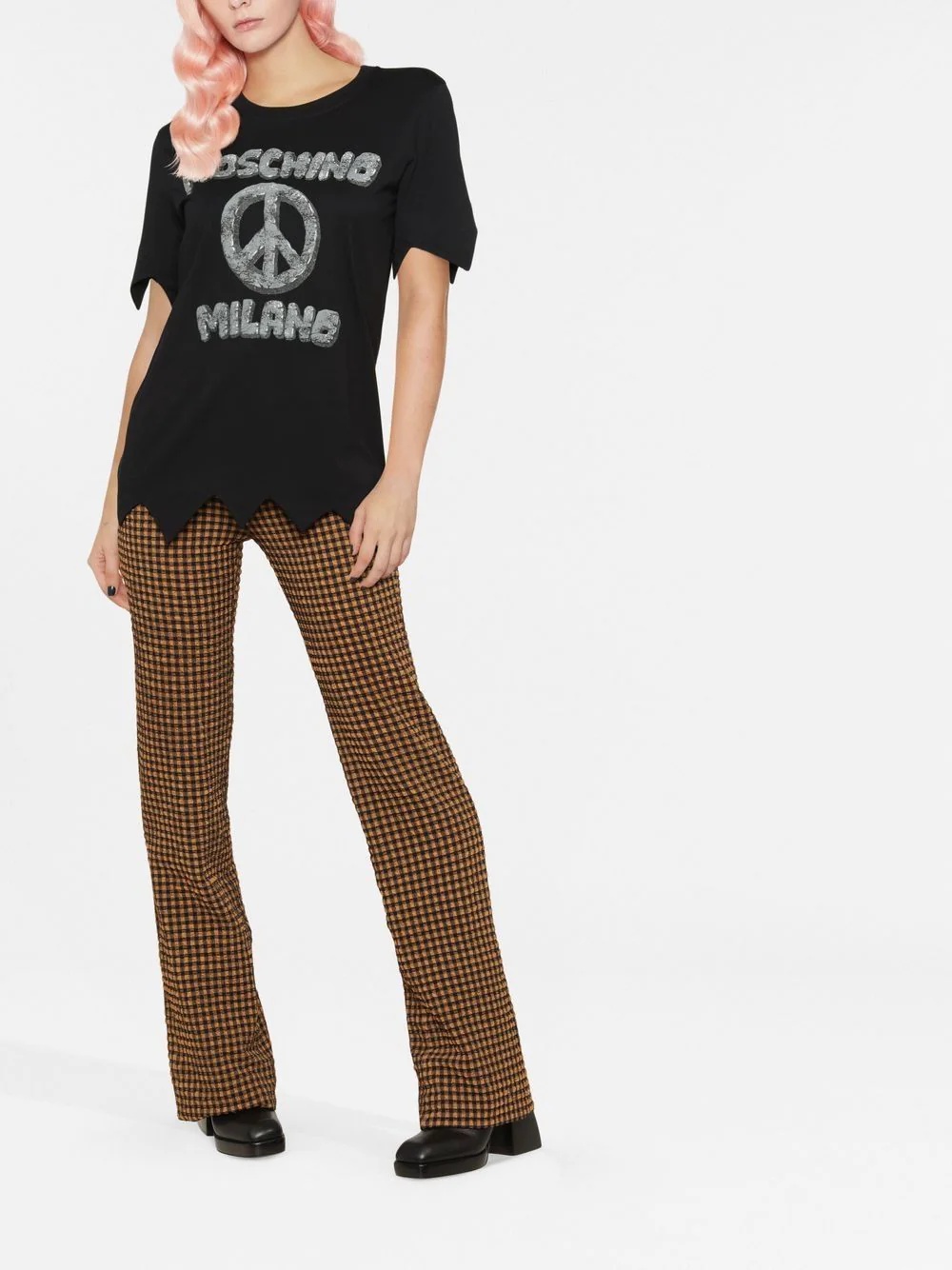 logo-print detail T-shirt - 3