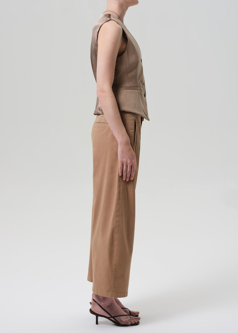 Cara Cropped Pleated Trouser In Nano 5