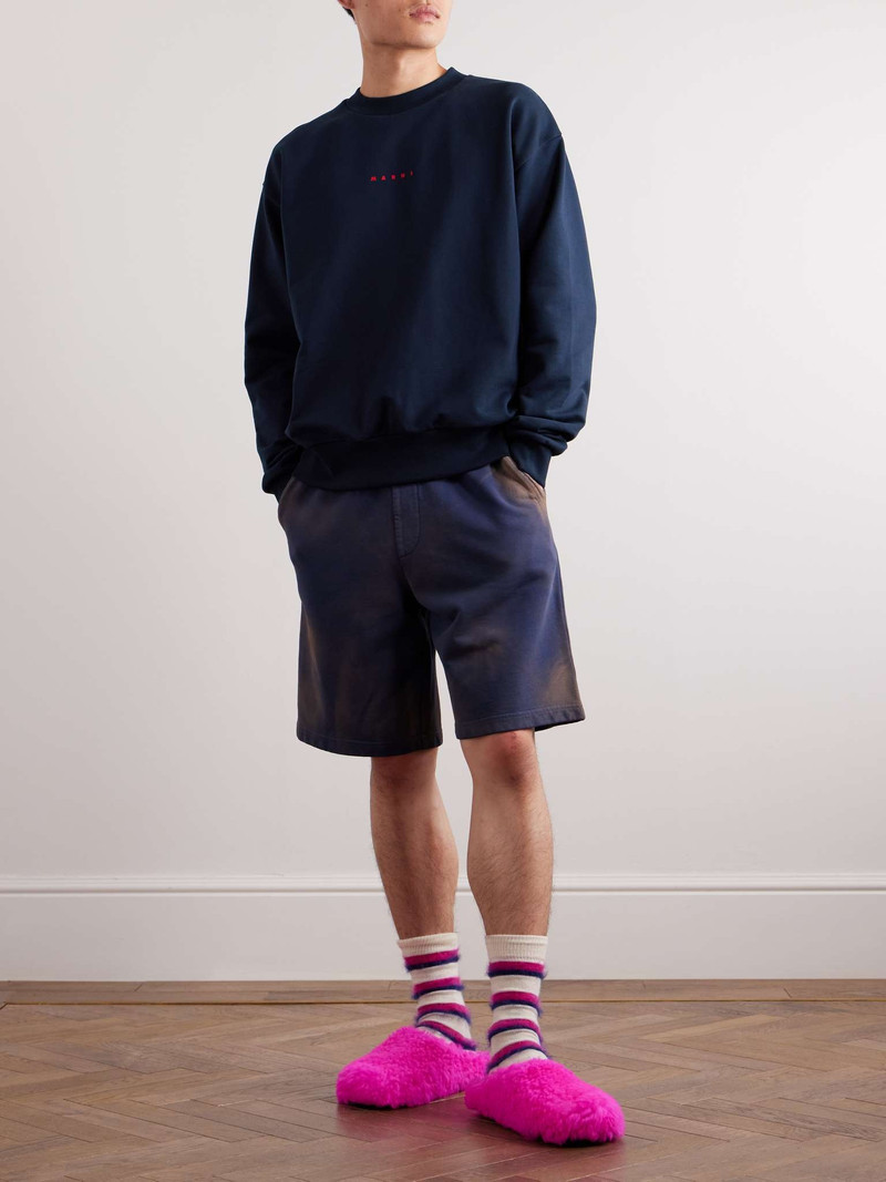 Marni Logo-Print Cotton-Jersey Sweatshirt outlook